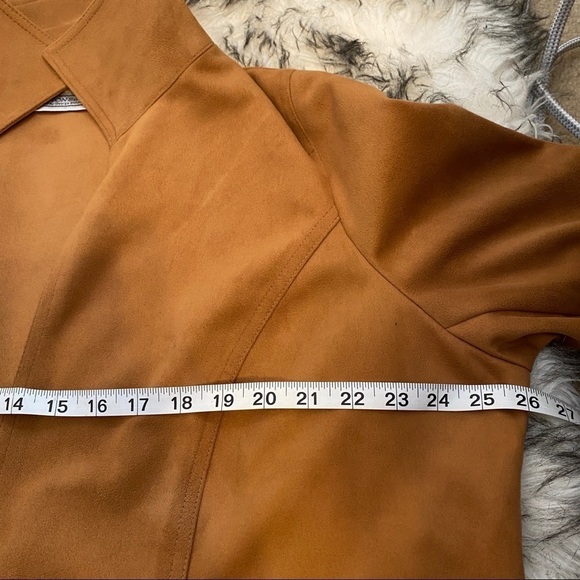 George Simonton oversized suede like light jacket size 1X - Picture 4 of 8